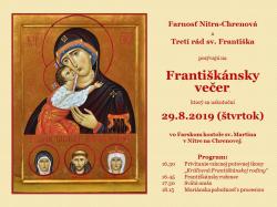 Františkánsky večer 29.8.2019 - 